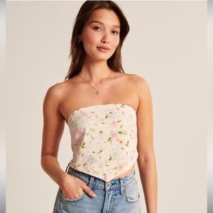 NWT Abercrombie & Fitch Strapless Scarf Top